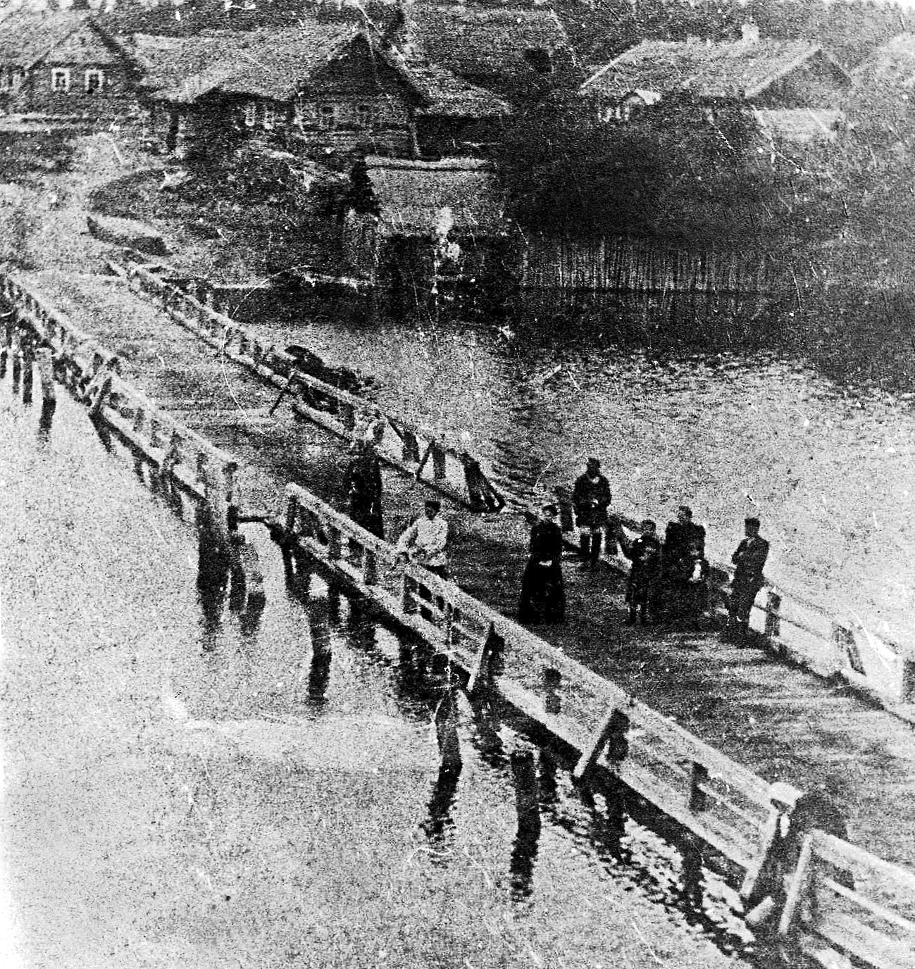 Мост через реку Желчу (д. Озера). Начало ХХ века